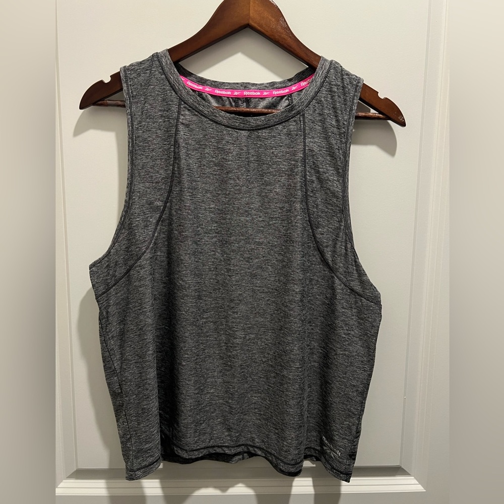 Reebok Heather Gray Muscle Tee